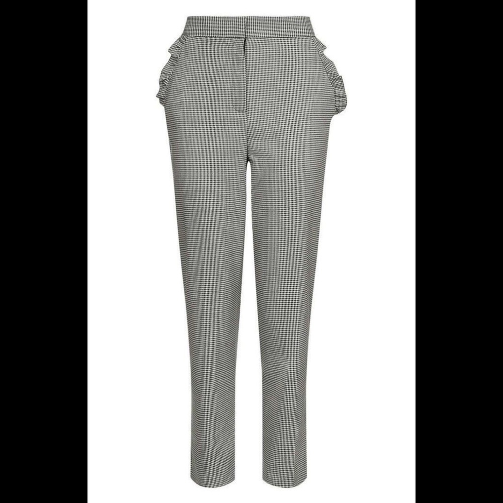 Houndstooth Ruffle Pocket Pant - Picture 2 of 5